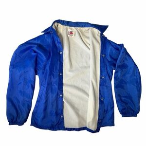 Vintage Wal-Mart Blue Windbreaker Jacket USA Made Size Small